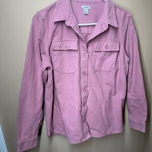 Pink LL Bean button up sz M
